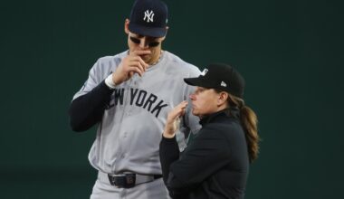 Yankees give umpire Jen Pawol solid reviews for her work behind the plate