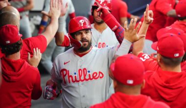 Schwarber hits 24th home run, Bohm and Harper also go deep as Phillies beat Blue Jays 7-4