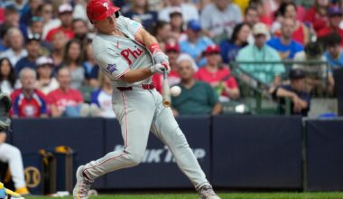 J.T. Realmuto hits 3-run homer in 5-run 6th and Phillies hold off Brewers 9-8
