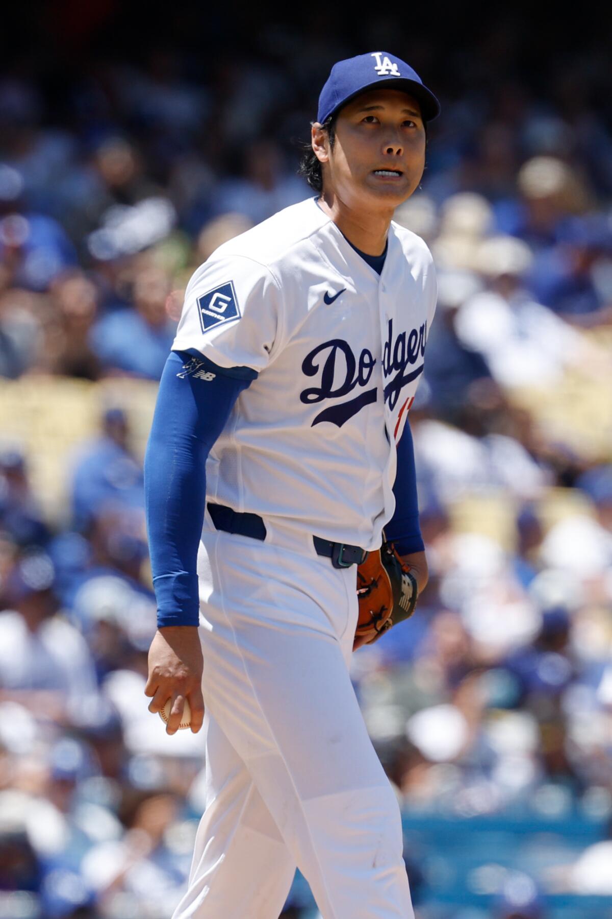 Shohei Ohtani gave up a season-worst four earned runs in the fifth inning Wednesday.