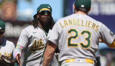Athletics rally for a 9-6 win over the Giants with 4 runs in the ninth with 2 out