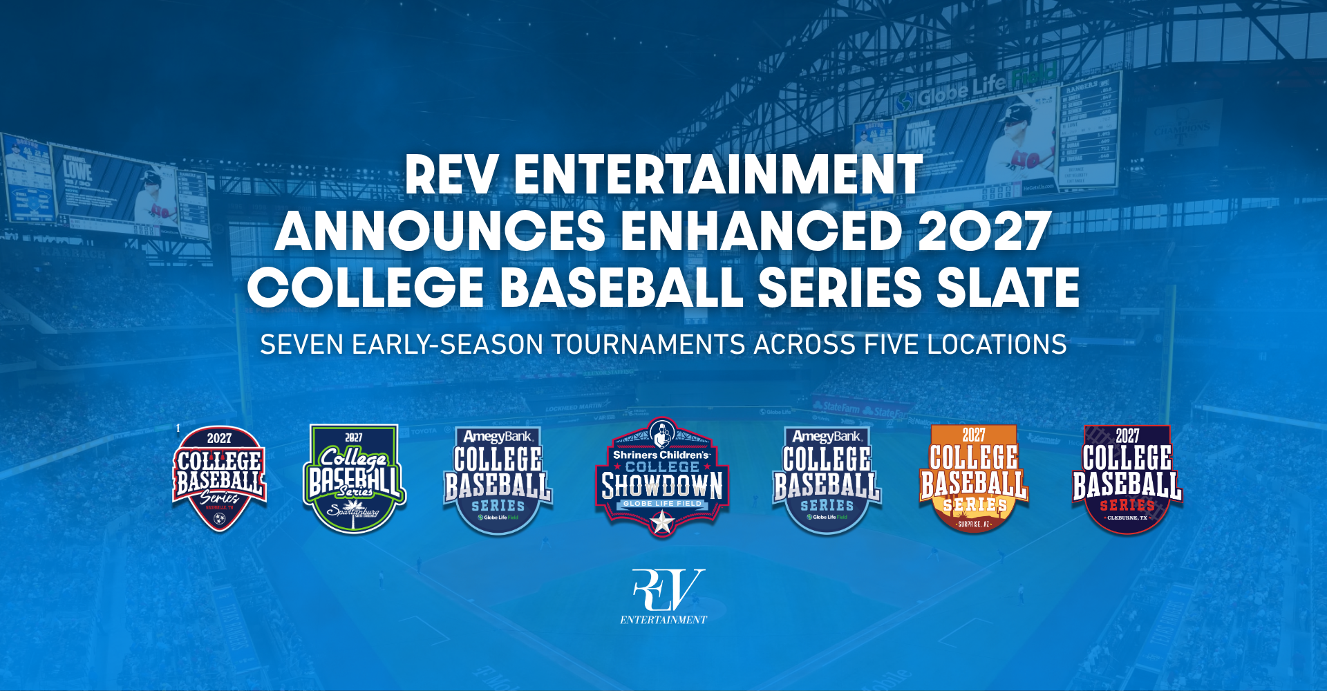 REV Entertainment Announces Enhanced 2027 College Baseball Series Slate • D1Baseball