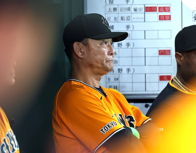 Interim manager Hideki Hashigami. /Photo=Yomiuri Giants official SNS