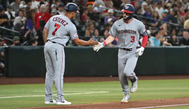 The Washington Nationals remain road warriors as Curtis Mead and Dylan Crews provide the power