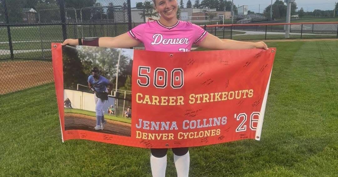 Jenna Collins continues historic season with 500 career strikeouts | Waverly Newspapers