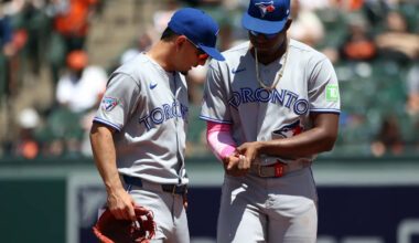Blue Jays’ Jesus Sanchez exits game after being hit with ball thrown by fan in bizzare scene