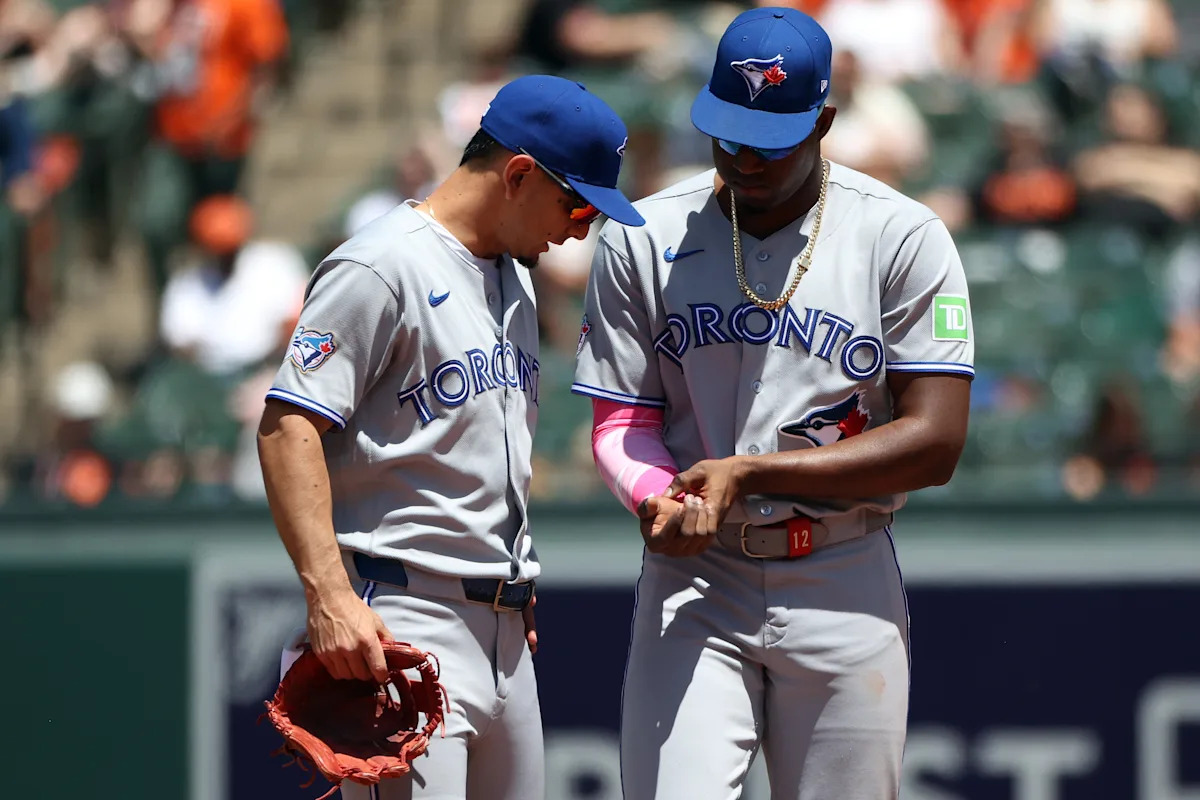 Blue Jays’ Jesus Sanchez exits game after being hit with ball thrown by fan in bizzare scene