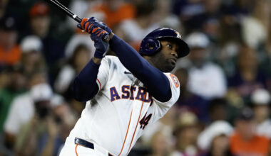 Astros DH Yordan Alvarez Named AL Player of the Week