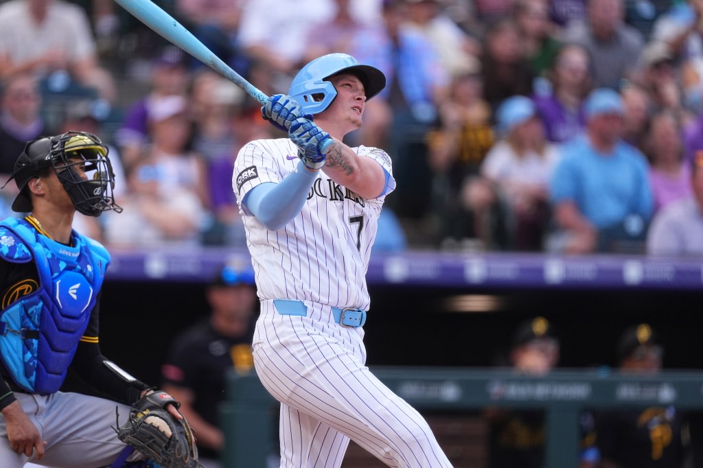Colorado Rockies' TJ Rumfield hits three-run homer in loss to Pirates