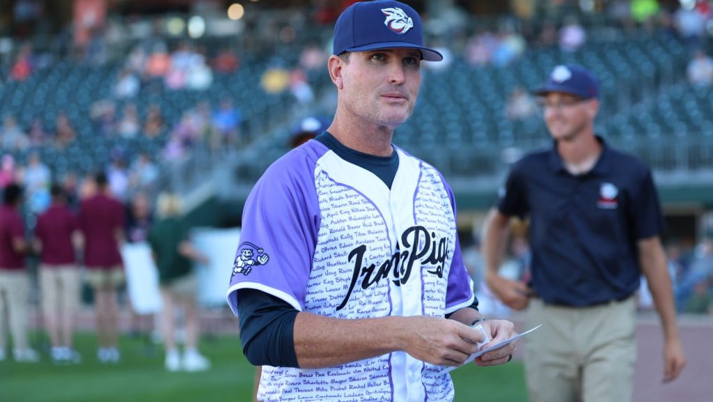 IronPigs interim co-manager Graham was almost born to play baseball