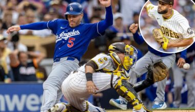 Dodgers rout Padres behind nine-run sixth inning, square series