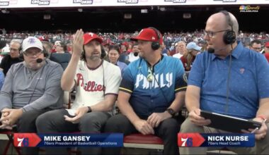 Sixers president jinxes no-hit bid on Phillies broadcast
