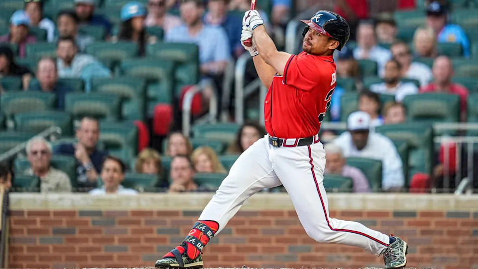 Atlanta Braves catcher Drake Baldwin (30), Dale Zanine-Imagn Images