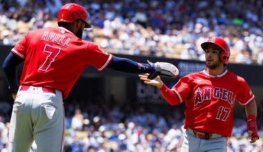 Angels pass the baton around in win over the Dodgers