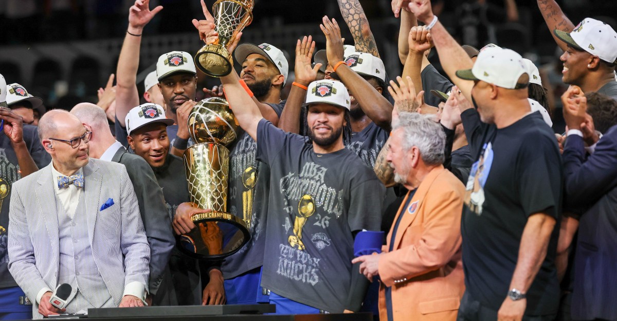 The 2004 Red Sox hereby welcome the 2026 Knicks to the iconic teams club