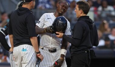 Yankees news: Jazz Chisholm Jr. homers, won’t wear cup after painful foul