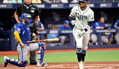 Royals' Jensen homers off Kimbrel to break up Rays' combined no-hitter in the ninth
