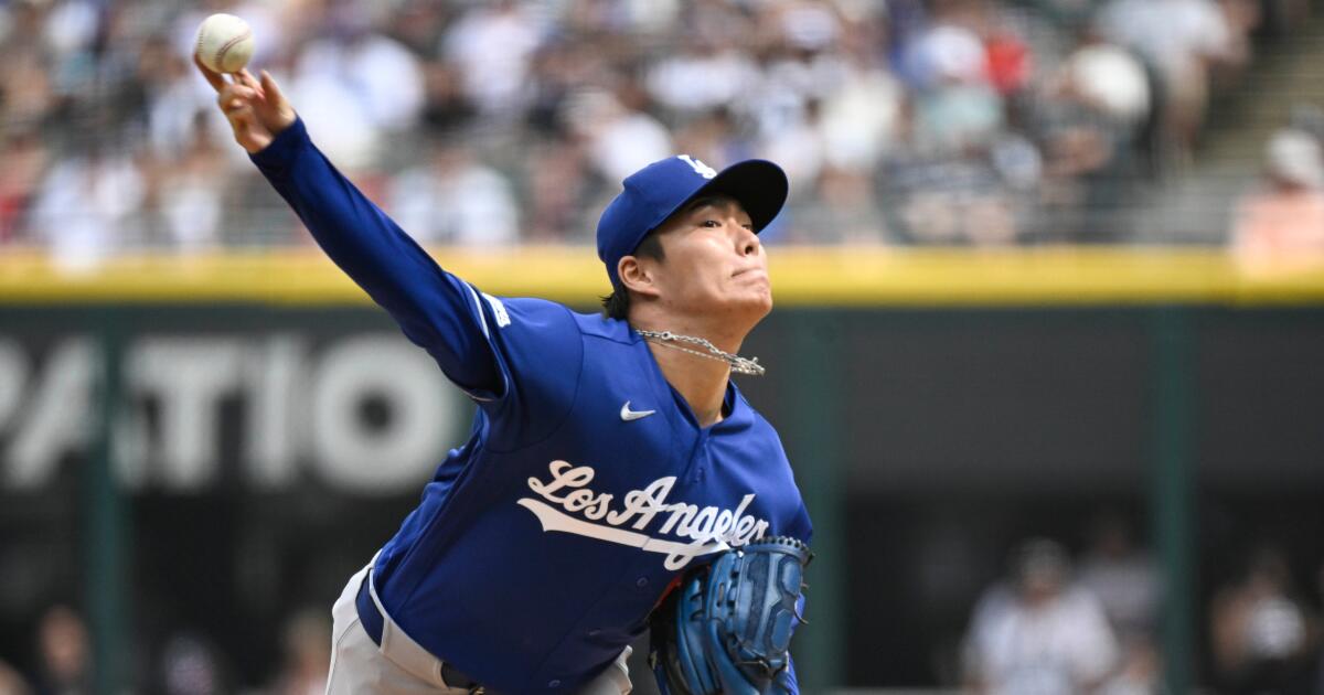 Yoshinobu Yamamoto flirts with perfect game, record in Dodgers' win