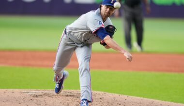 Jacob deGrom dominant for 7 innings, streaking Rangers get gift run in 4-2 win over Guardians