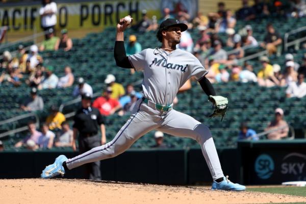 MLB roundup: Marlins ride Eury Perez’s 7 perfect innings to wild win over A’s