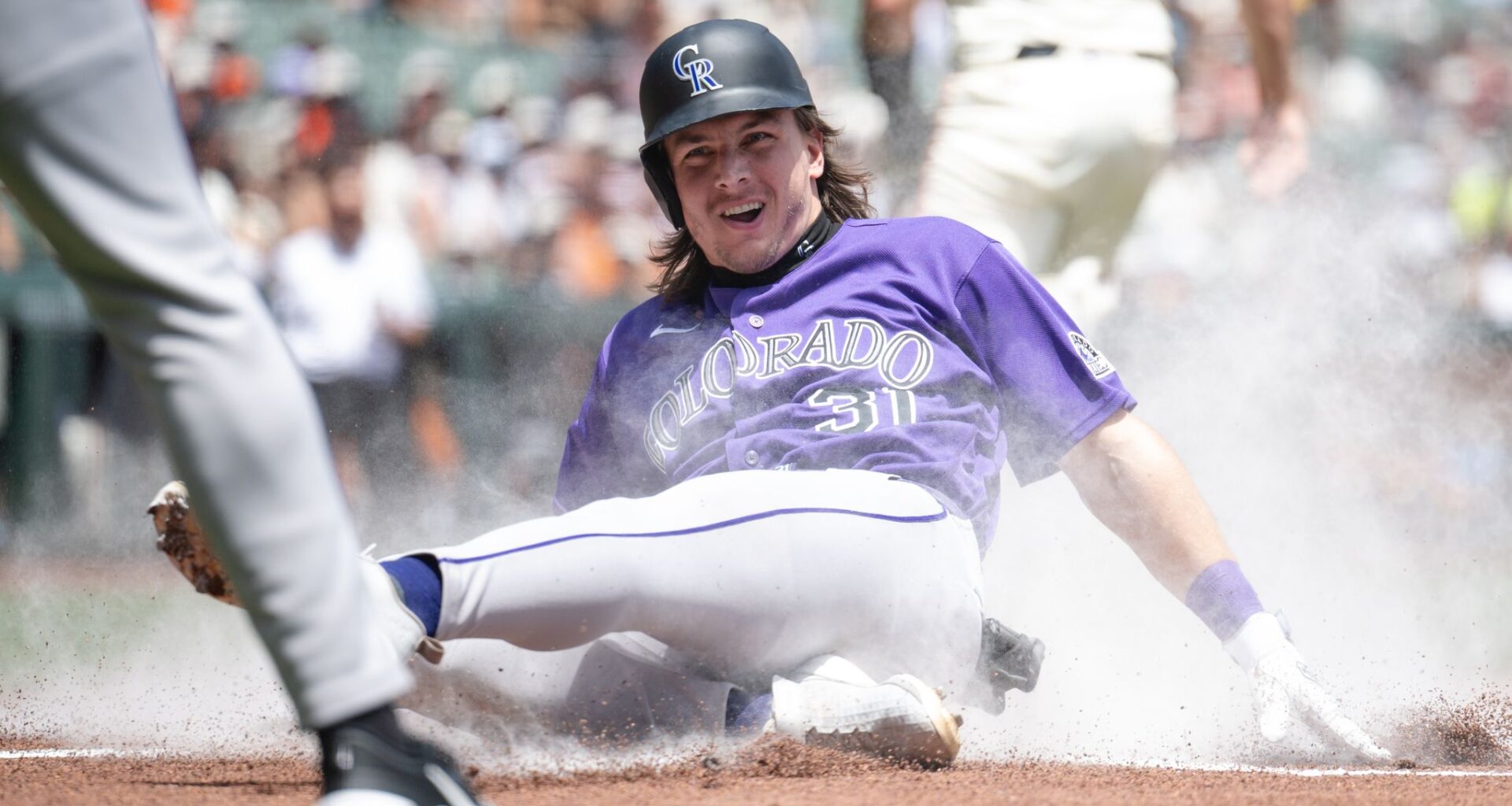 Giants overcome McCarthy's 2nd inside-the-park homer this year, beat Rockies 3-1
