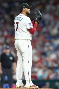 Jul 14, 2026; Philadelphia, Pennsylvania, USA; Arizona Diamondbacks pitcher Eduardo Rodriguez (57) on the mound during the second inning for the All-Star Game at Citizens Bank Park. Mandatory Credit: Kyle Ross-Imagn Images