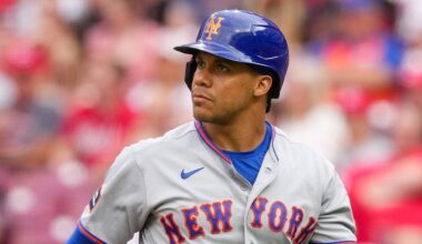 Juan Soto has 12 hits and 5 home runs off Aaron Nola as Mets open series against Phillies