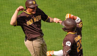 Ty France hits grand slam and solo HR, Jackson Merrill also hits 2 HRs as Padres beat Royals 19-2