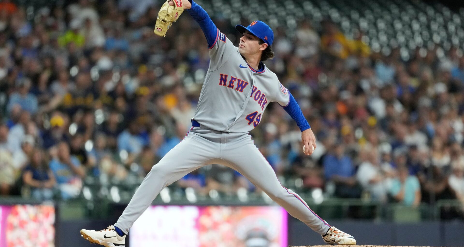 Zac Thornton gets his 1st career win as Mets shut out Brewers 4-0