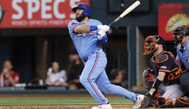 Rangers slugger Jake Burger discusses Missouri State and college baseball