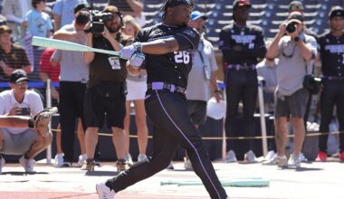 Eric Booth Jr. won the Perfect Game All-American Classic home run derby last August in San Diego. (PHOTO: Steven Silva)