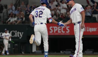MLB: Evan Carter (Elizabethton) homered on Thursday for the Texas Rangers in drubbing of Detroit