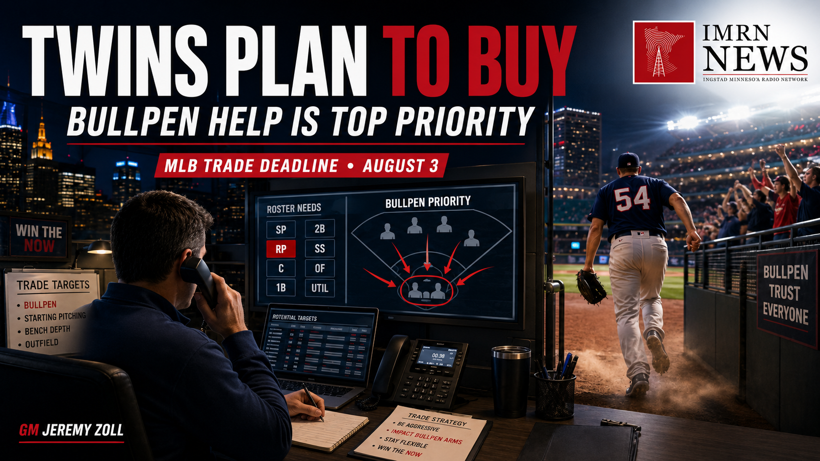 Twins Plan to Add Bullpen Help at Trade Deadline