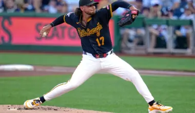 NL East-leading Braves break up Pirates' combined perfect-game bid in the 7th on Albies' single