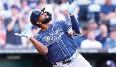 Caminero extends homer streak as Rays smash Royals 10-4