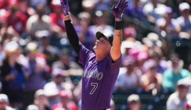 Rockies rookie TJ Rumfield shines in rout of Reds