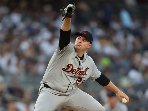 Skubal works 6 strong innings, Tigers hit 5 homers in 9-3 win over the Yankees