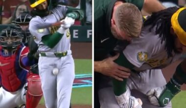 Major League Baseball: Oakland Athletics rookie hospitalised after rupturing testicle