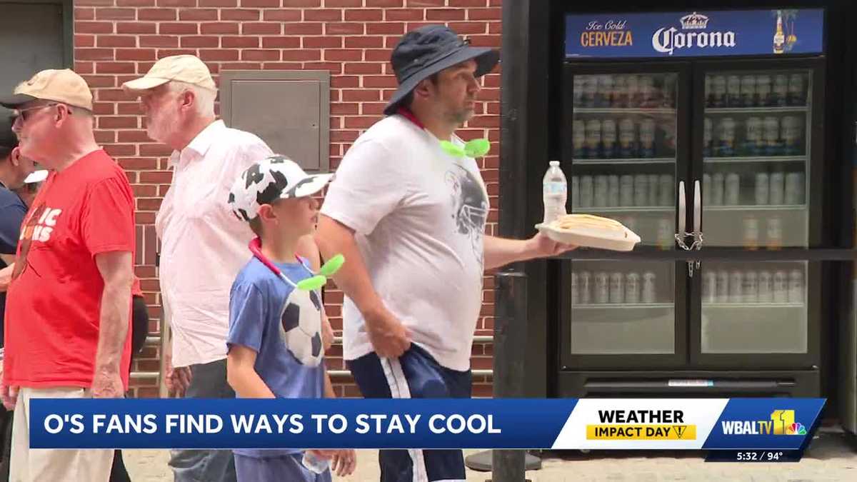 Baltimore heatwave hits Orioles game at Camden Yards