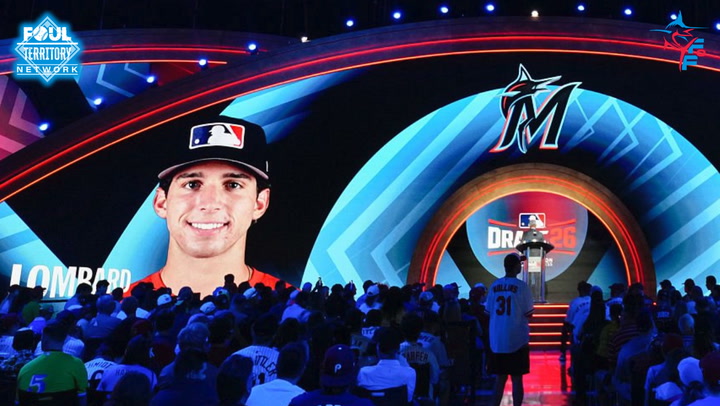 'An absolute monster get': Marlins ace first-round draft pick with Jacob Lombard - Miami Marlins Minor League Videos