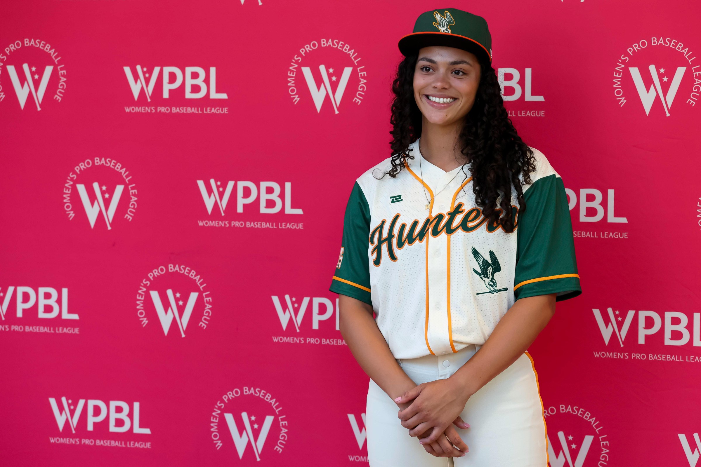 NEW YORK, NEW YORK - JULY 08: Lexi Hastings of the Boston Hunters poses for a photograph at the WPBL team launch at New Era Flagship Store on July 08, 2026 in New York City. (Photo by Caleb Bowlin/Getty Images)