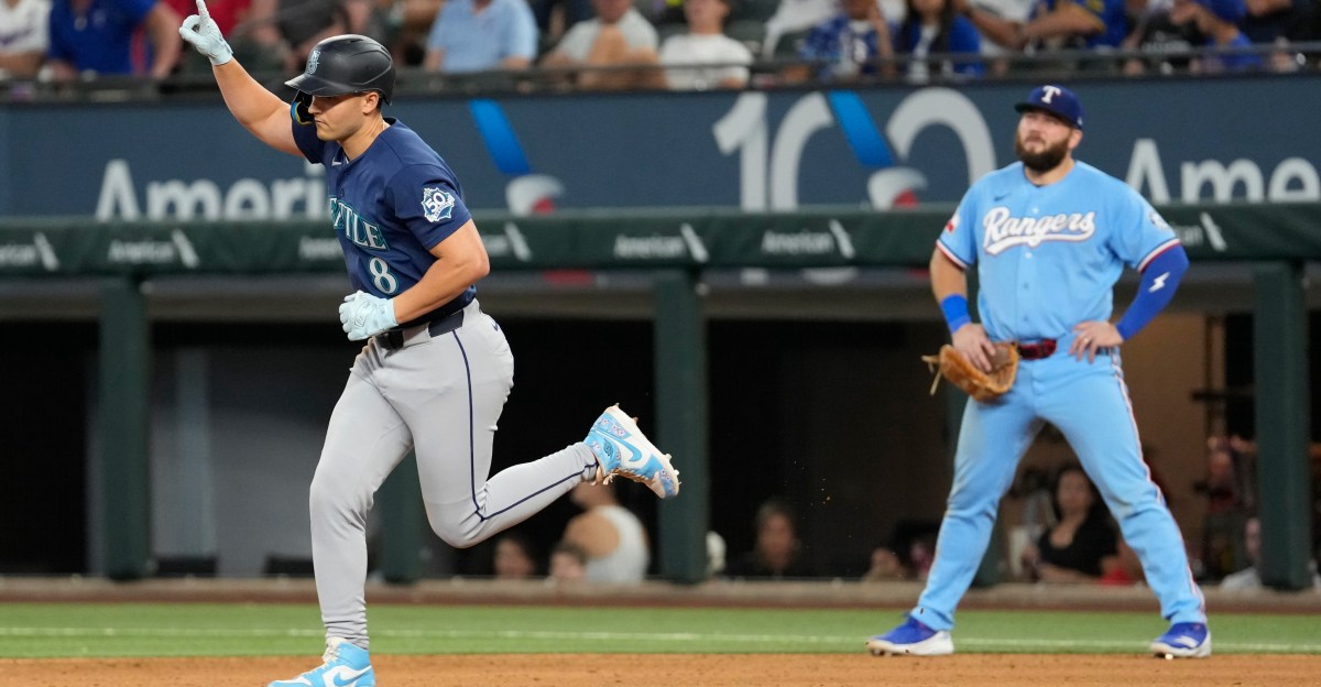 A connections word puzzle about the Mariners’ 6-4 victory over the Rangers