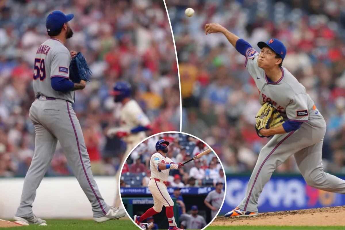 Sean Manaea, Kodai Senga struggle as Mets fall to Phillies