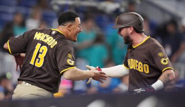 Late homers by Machado, Merrill help Padres complete sweep of Marlins