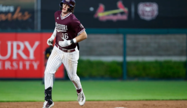 Baseball Bear Caden Bogenpohl participates in the MLB Combine