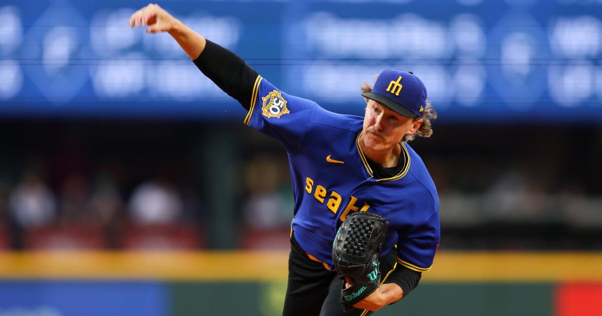 Angels swept by Mariners after Bryce Miller flirts with no-hitter