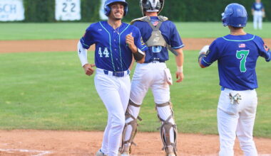 Scenes from Sartell Legion baseball team's 13-0 playoff victory over Sauk Rapids