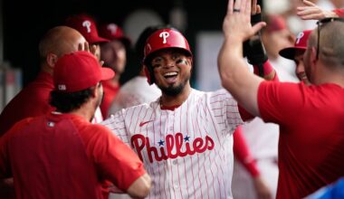 Arraez has 2 hits and 2 RBIs in Phillies debut, Luzardo tosses 8 innings in 5-0 win over Nationals