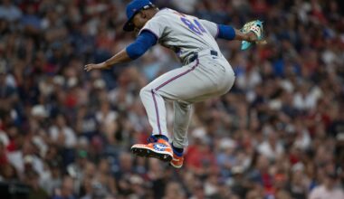 Mets rookie Jefry Yan has viral high-flying celebration after striking out his 1st MLB batter