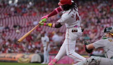 Reds homer four times to back Andrew Abbott, beat the Athletics 6-5 to complete sweep